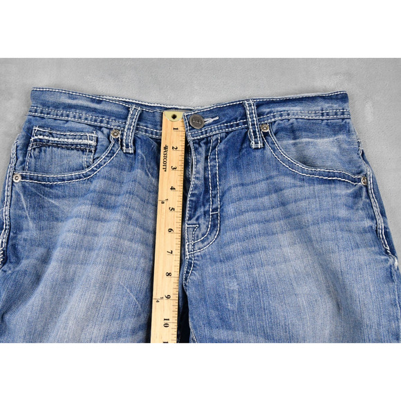 BKE Buckle Derek Men's Jeans 32R (31x30 Meas) Blue Denim - Picture 11 of 11